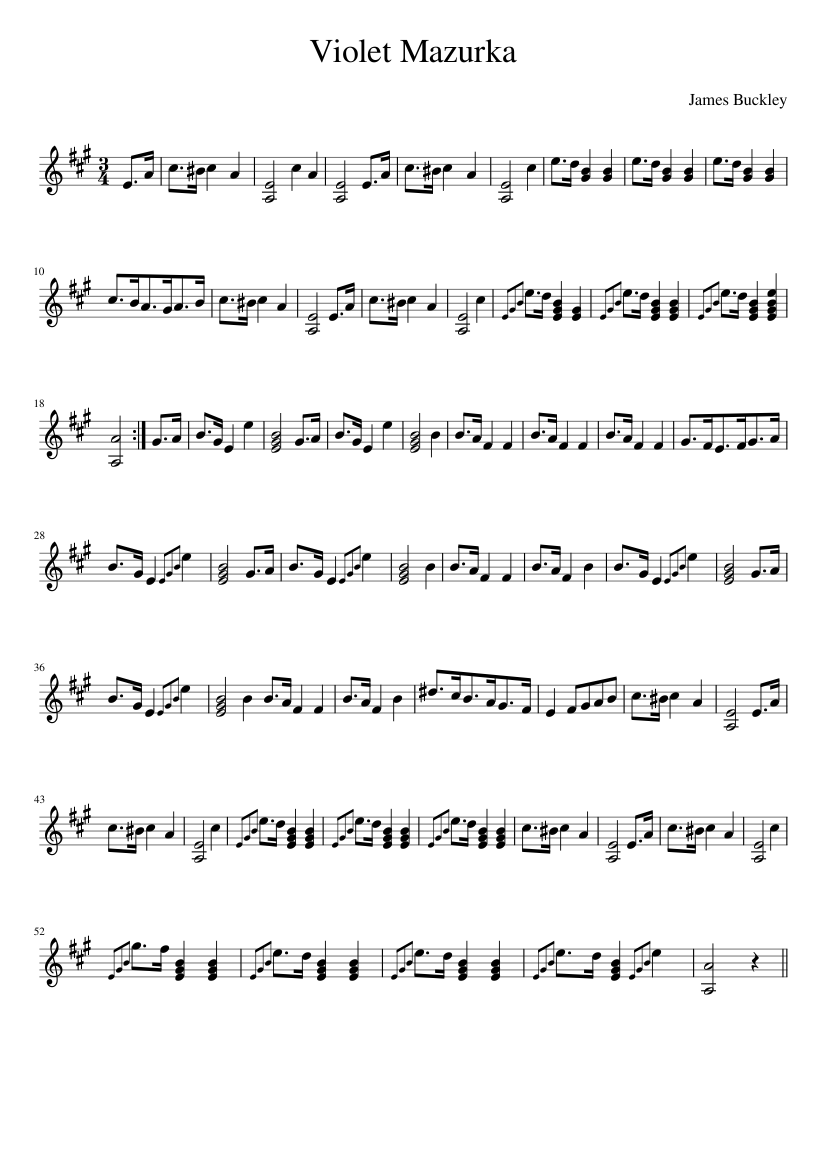 Violet Mazurka