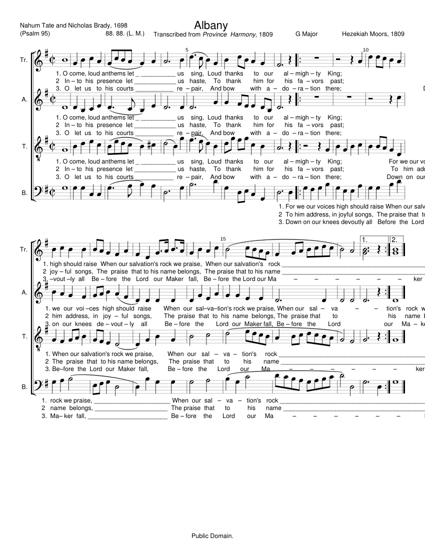 Albany - Hezekiah Moors