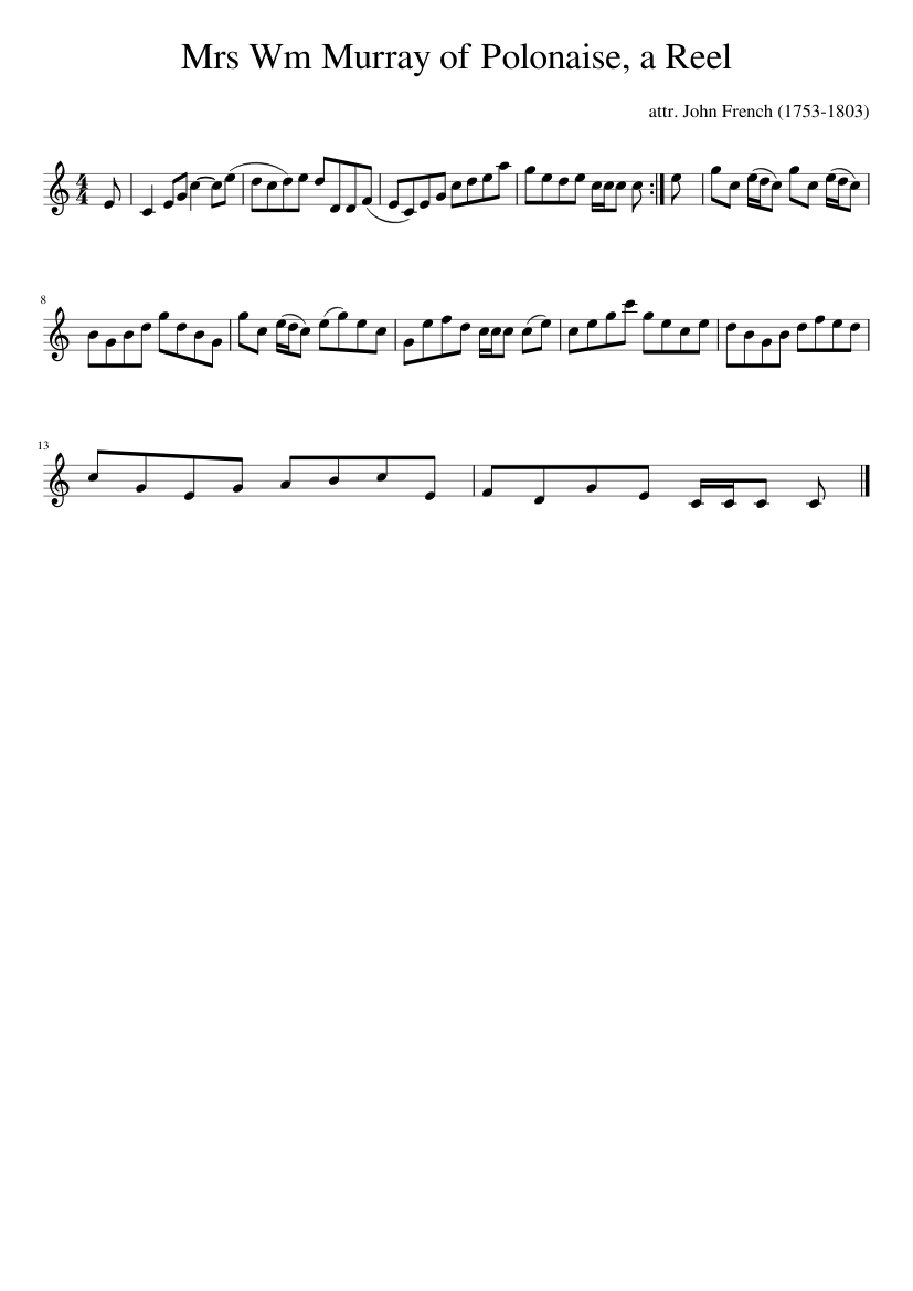 Mrs Wm Murray of Polonaise a Reel