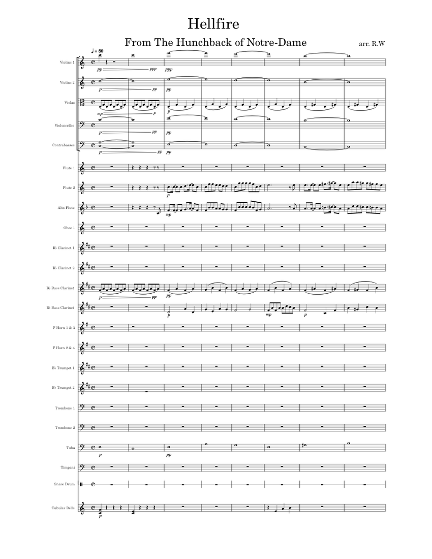 Hellfire from The Hunchback of NotreDame Sheet music for Trombone