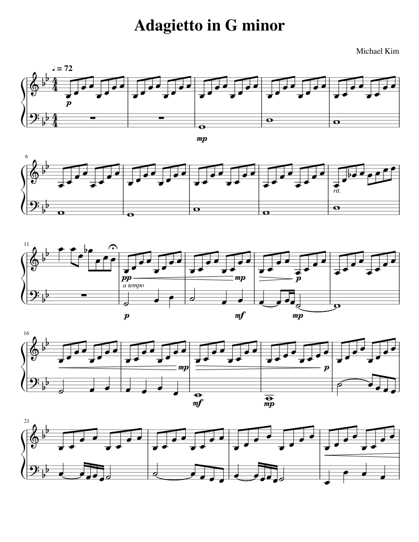 Adagietto in G minor