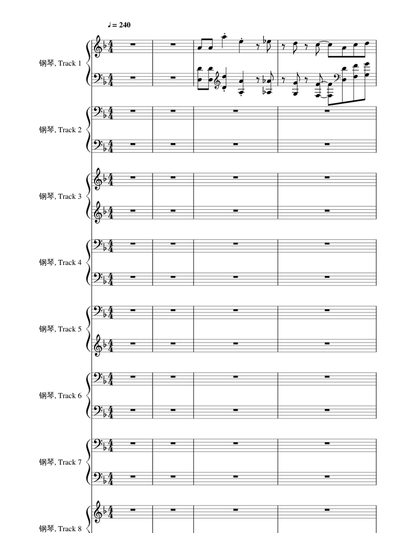 Megalovania（Impossible） Sheet music for Piano (Mixed Ensemble) |  Musescore.com