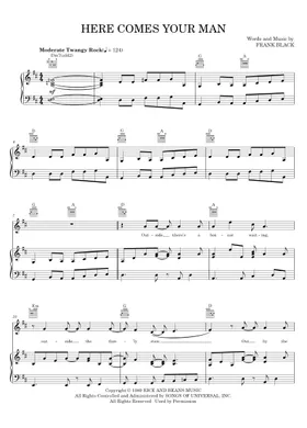 Free Here Comes Your Man by Pixies sheet music | Download PDF or print on  Musescore.com