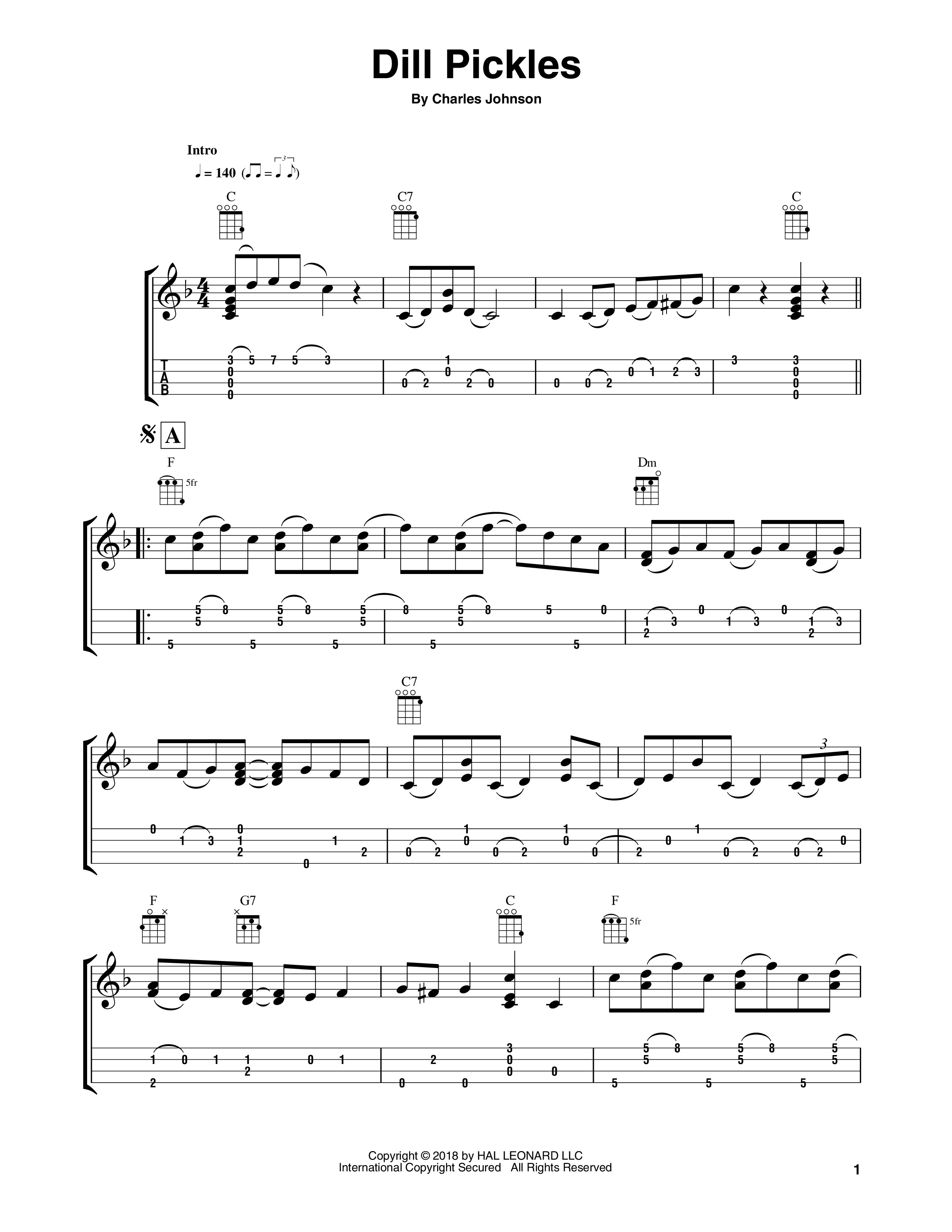 Play Official version of Dill Pickles Rag Sheet Music by Charles Leslie ...