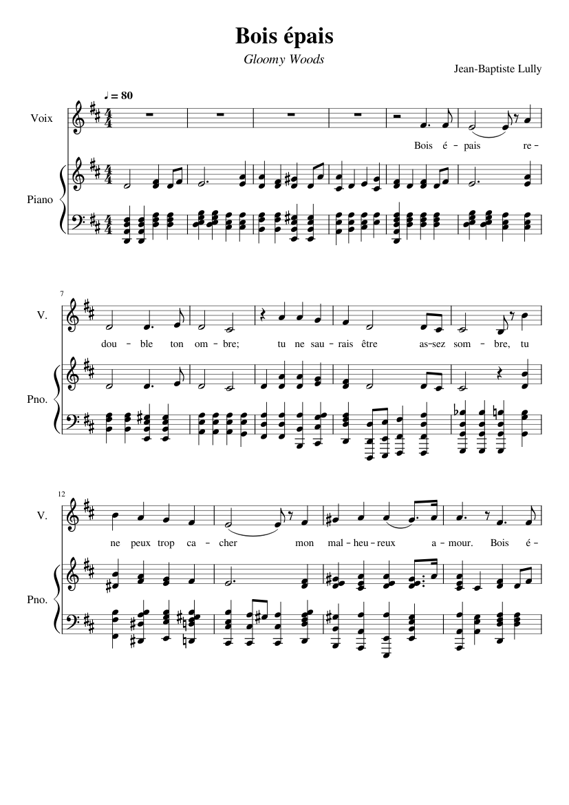 Bois épais (Gloomy woods)