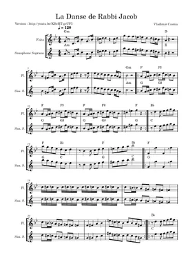 Free Rabbi Jacob by Vladimir Cosma sheet music | Download PDF or print on  Musescore.com