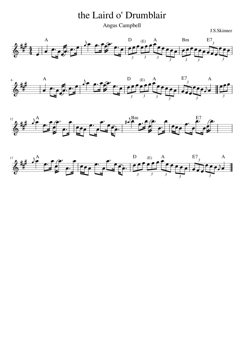 the Laird o' Drumblair