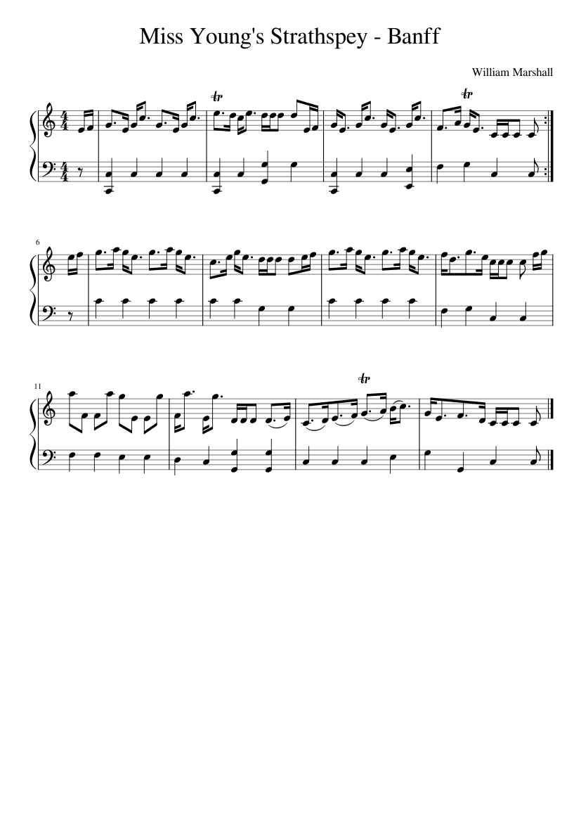 Miss Young's Strathspey - Banff