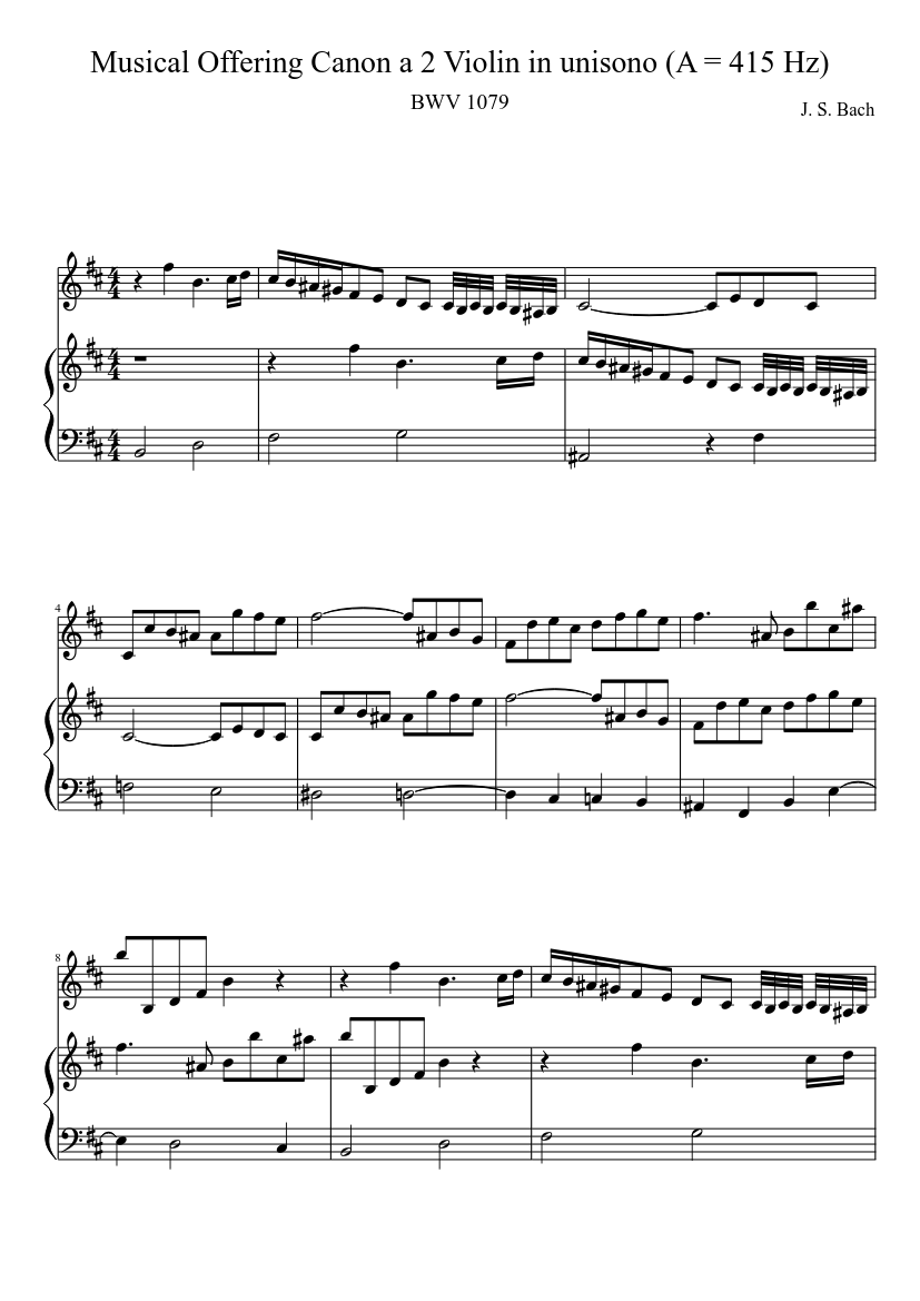 Musikalisches Opfer BWV 1079