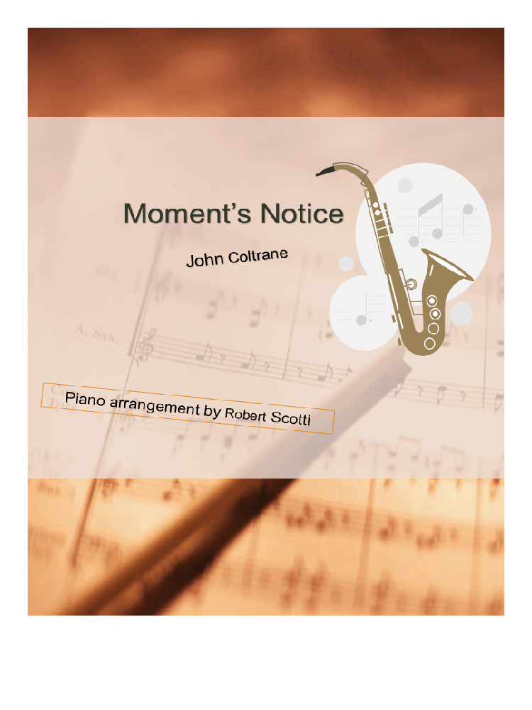 Moment Notice.pdf Moment's Notice-John Coltrane Sheet Music with Chords for Piano (Solo ...