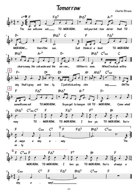 Tomorrow Annie Lyrics