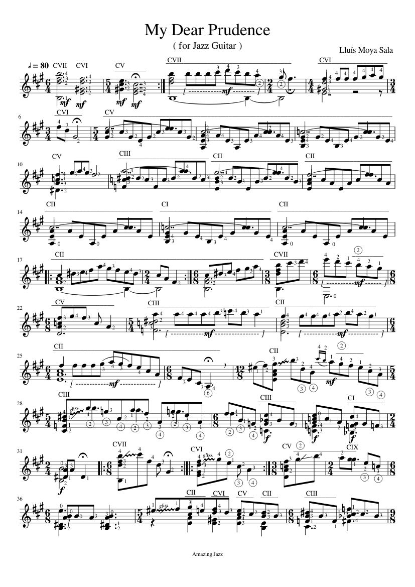 My Dear Prudence Def Sheet Music for Piano (Solo) Easy | MuseScore.com