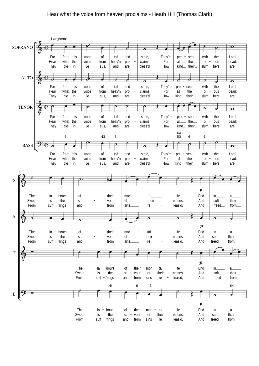 Hear what the voice from heaven proclaims