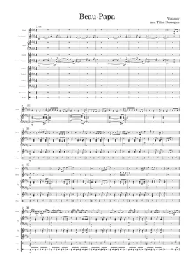 Free Beau-Papa by Vianney sheet music | Download PDF or print on  Musescore.com
