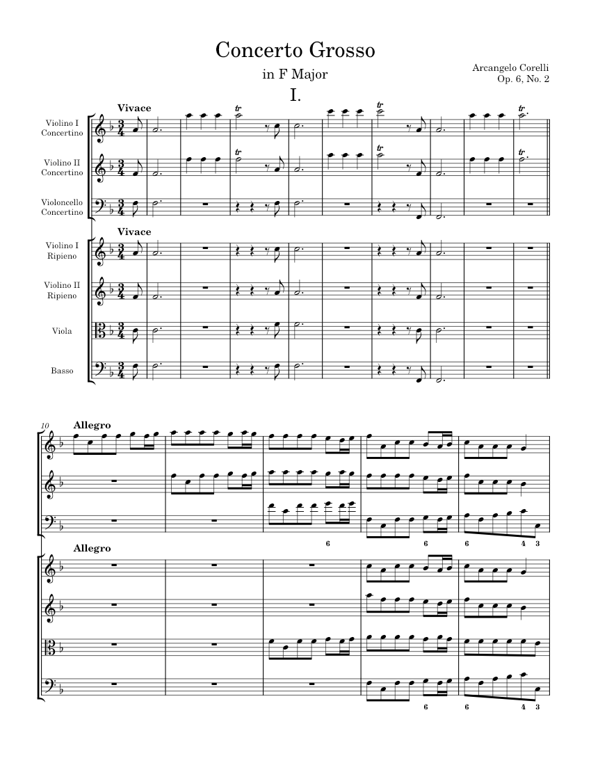 Concerto grosso in F major Op.6 No.2