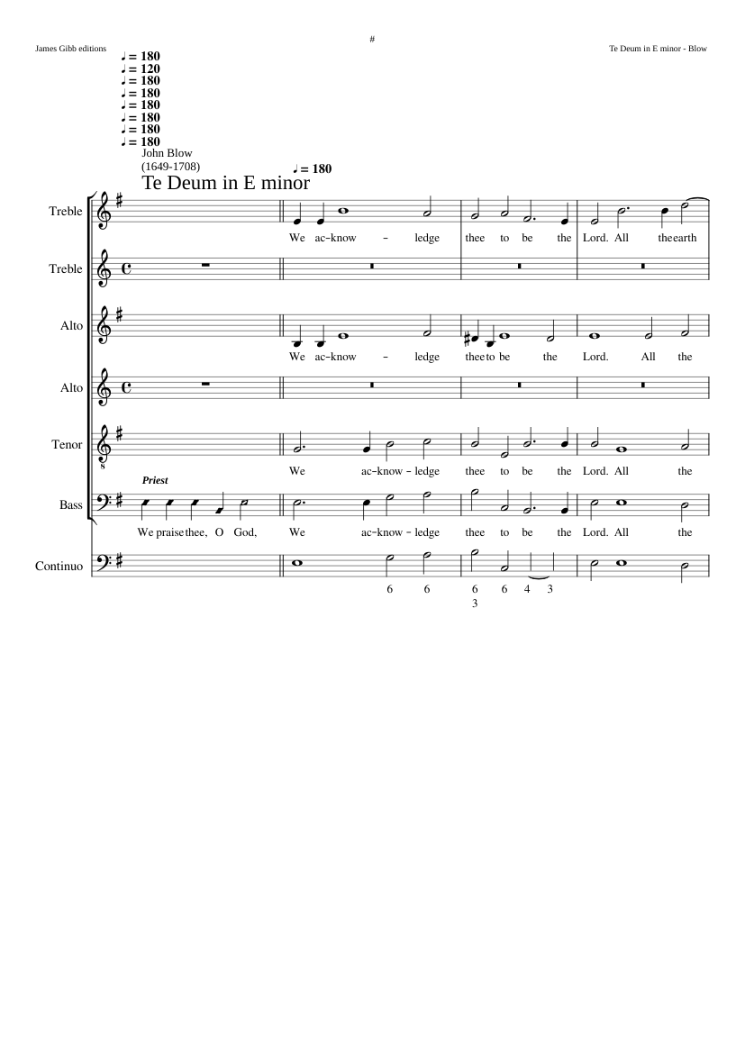 Te Deum in E minor