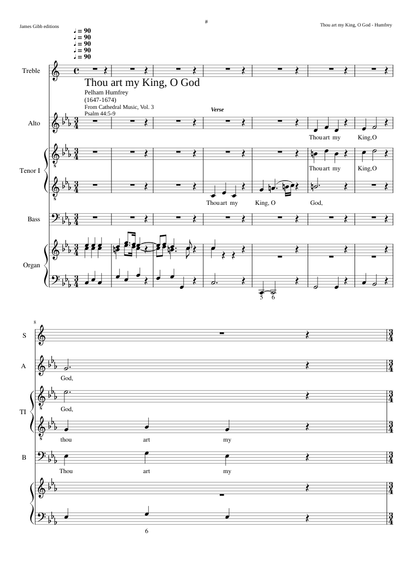 Thou art my King O God