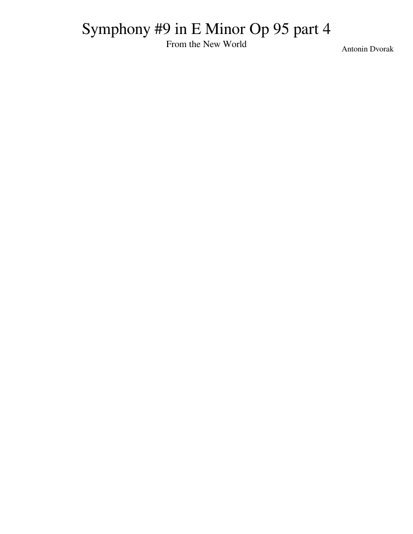 Symphony No.9 Op.95