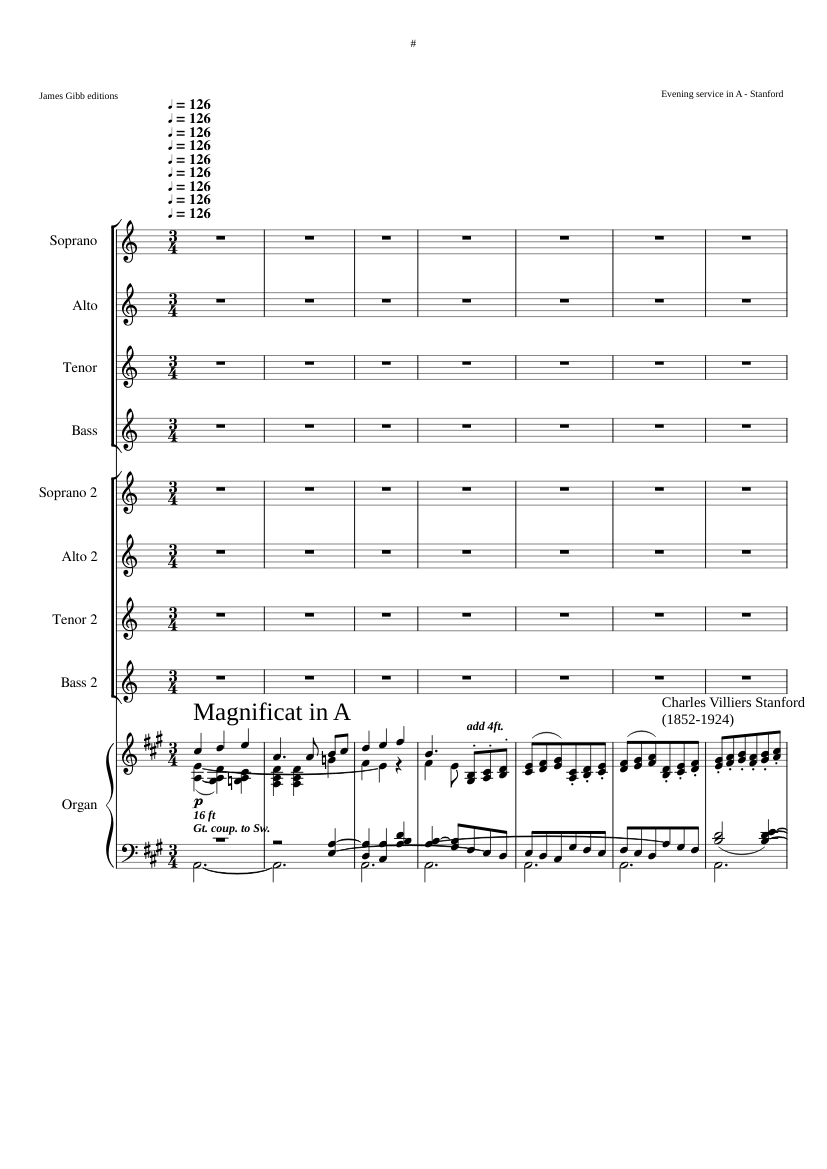 Evening Canticles in A