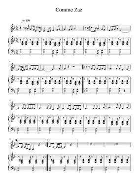 Free Zaz sheet music | Download PDF or print on Musescore.com