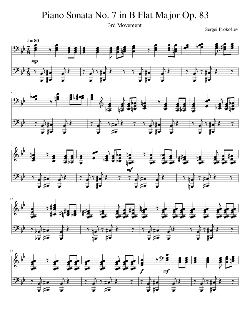 Piano Sonata No.7 Op.83