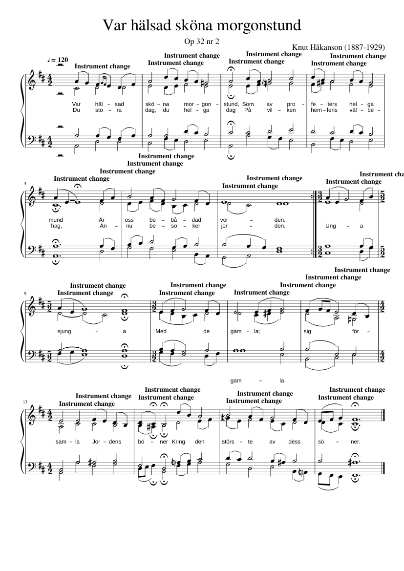 Var hälsad sköna morgonstund