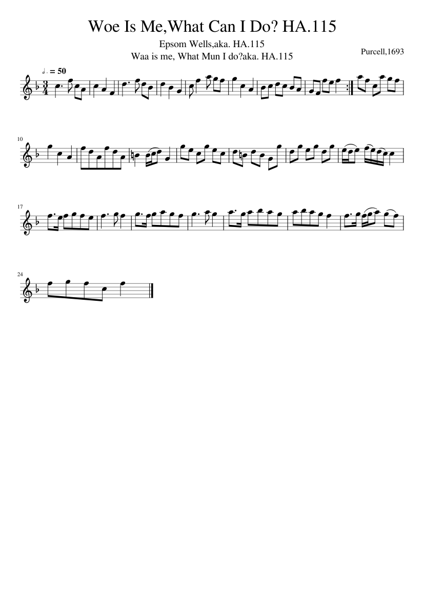 Woe Is MeWhat Can I Do? HA.115