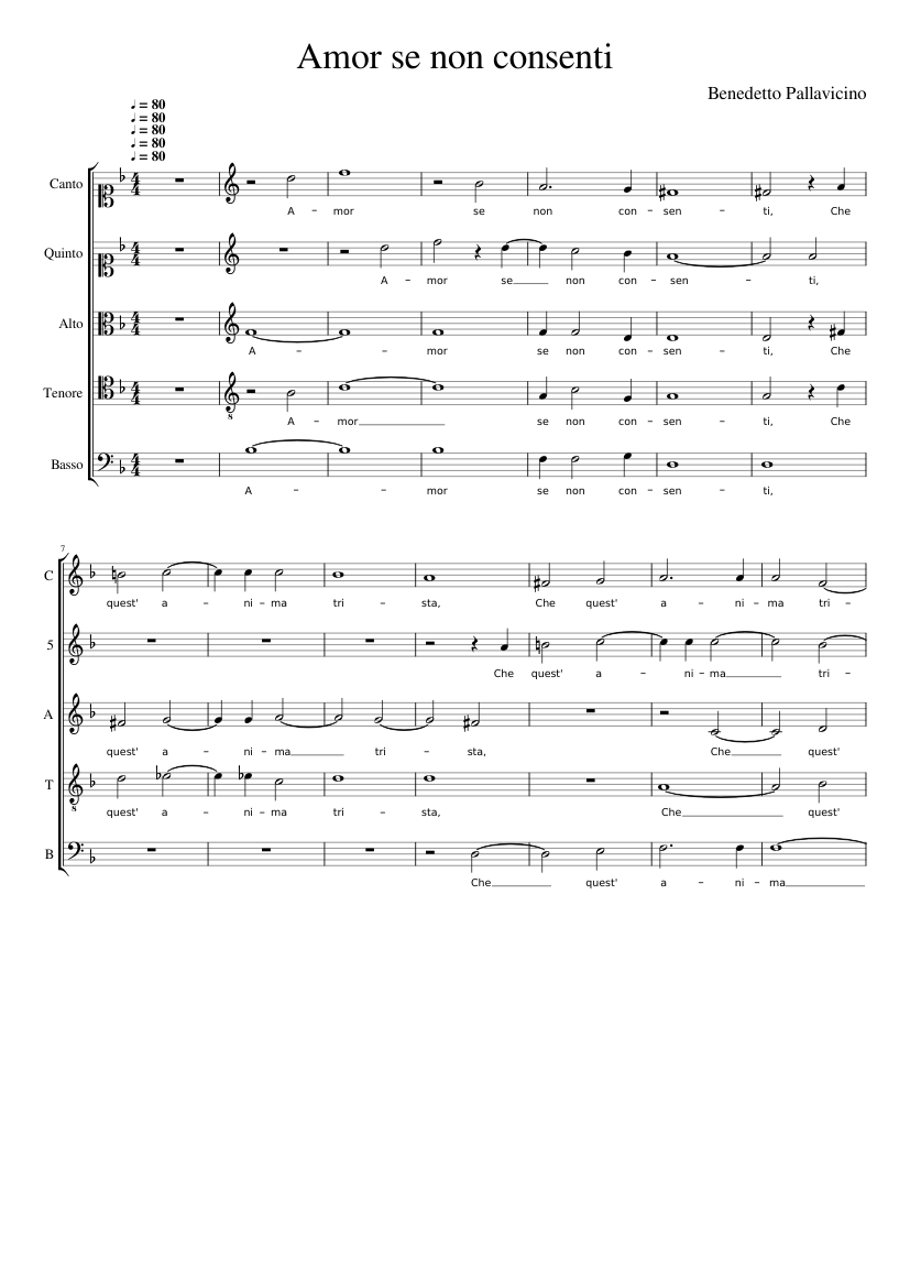 Amor se non consenti