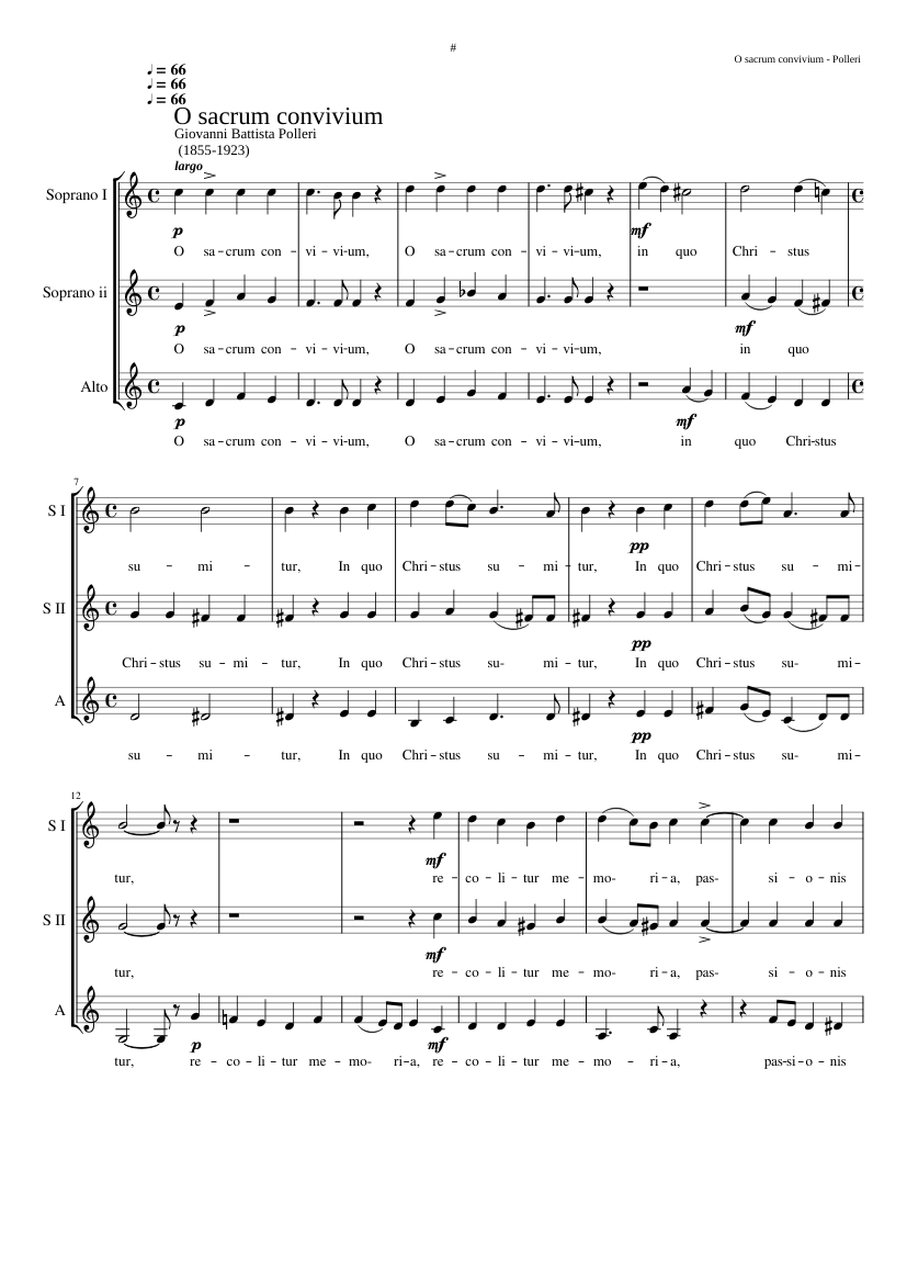 O sacrum convivium