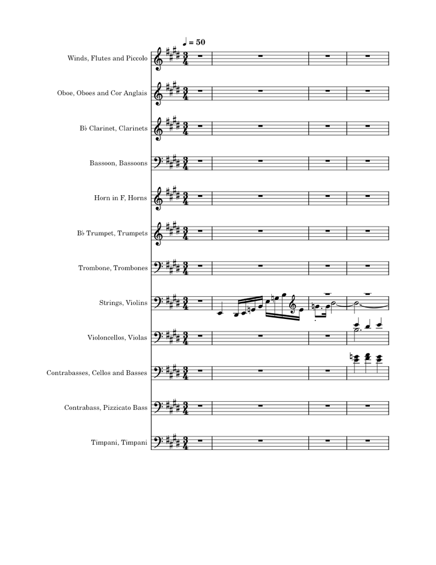 William Tell Overture Gioacchino Rossini Sheet music for Trombone, Oboe, in bflat