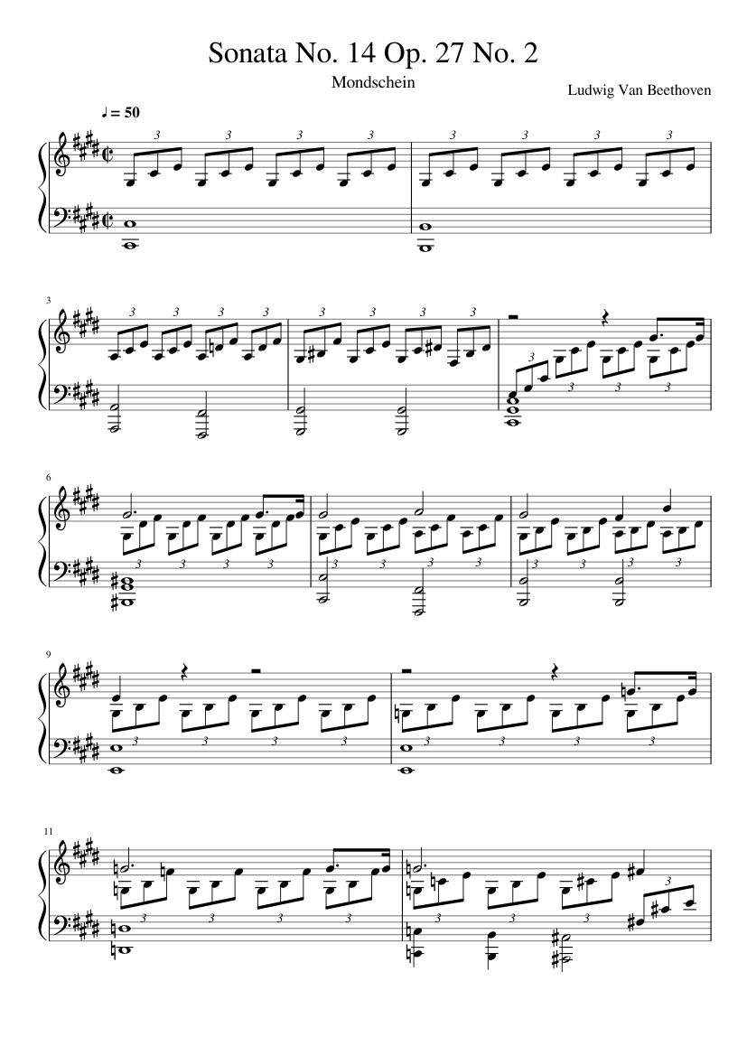 Соната 14. Лунная Соната Бетховена Ноты. Лунная Соната Бетховена Ноты для фортепиано. Лунная Соната Бетховена Ноты для пианино. Бетховен Лунная Соната 1 часть Ноты для фортепиано.