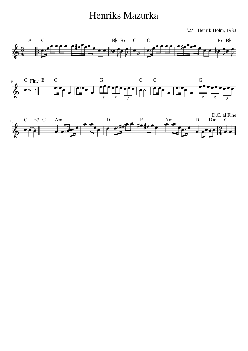 Henriks Mazurka