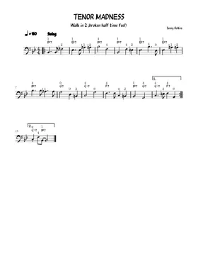 Walking Bass Lines sheet music | Play, print, and download in PDF or MIDI  sheet music on Musescore.com