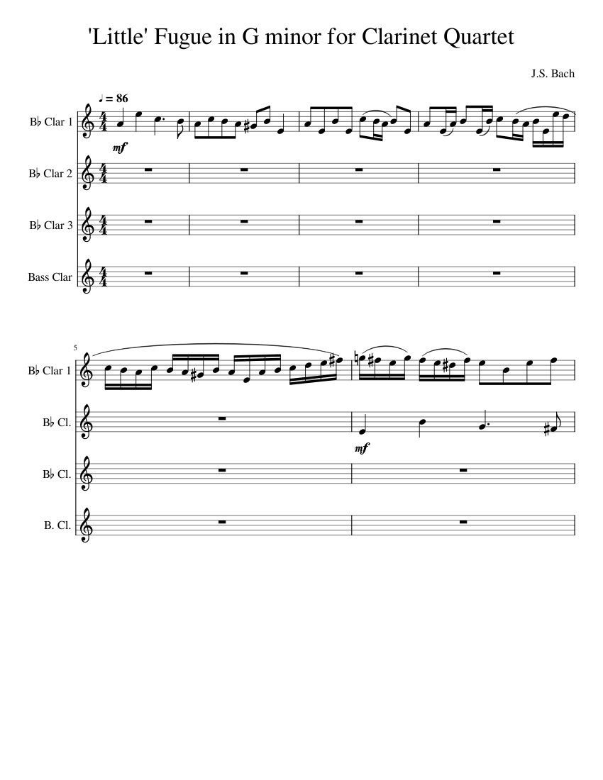 Fugue in G minor BWV 578