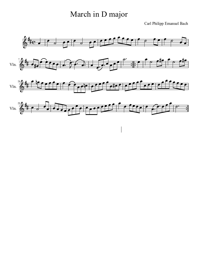 March in D Major