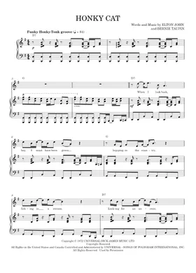 Free Honky Cat by Elton John sheet music | Download PDF or print on  Musescore.com