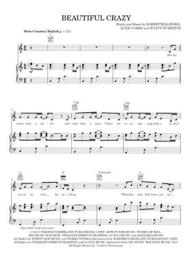 Beautiful Crazy Chords by Luke Combs, PDF, Song Structure