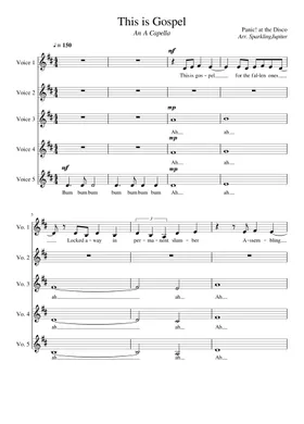 Hikaru Nara  光るなら - Goose house (SSAA) Sheet music for Piano