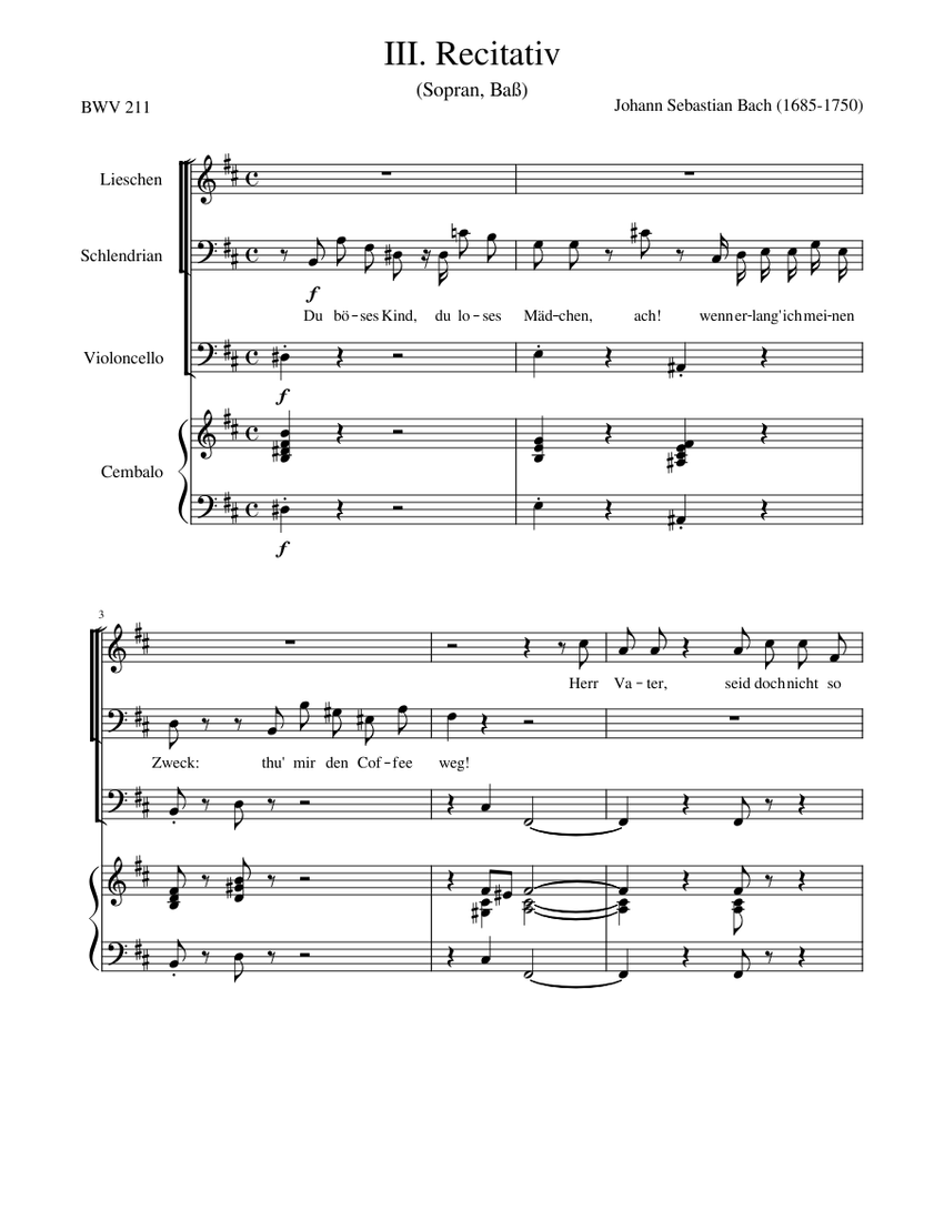 J.S. Bach - Cantata BWV 211 