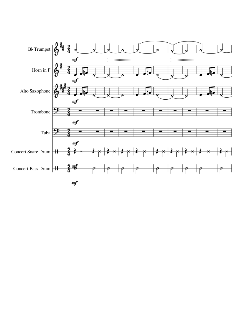 F1 Theme Song 2018 Sheet music for Trombone, Tuba, Saxophone alto