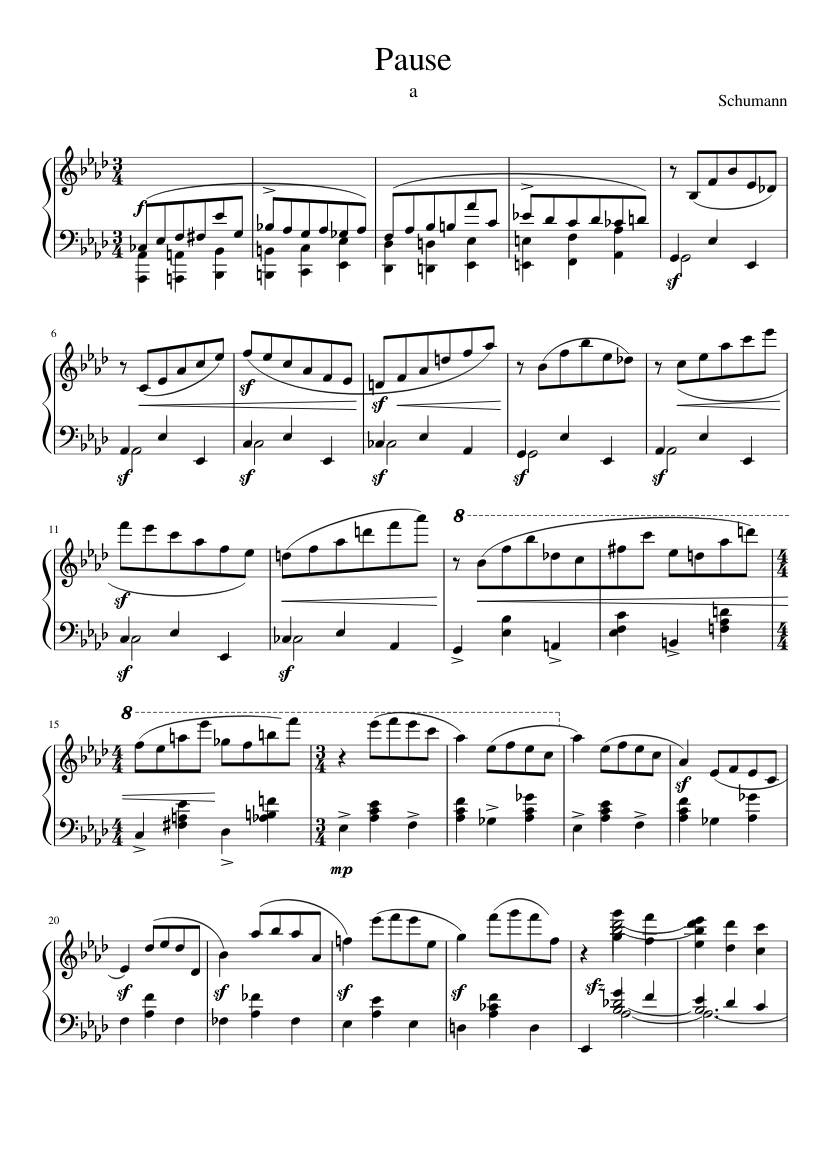 Schumann Carnival op.9 Pause