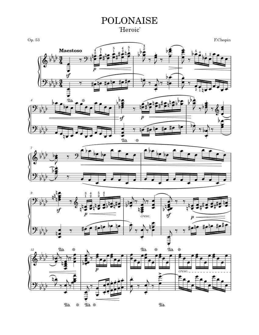 Chopin Polonaise Op 53 Imslp