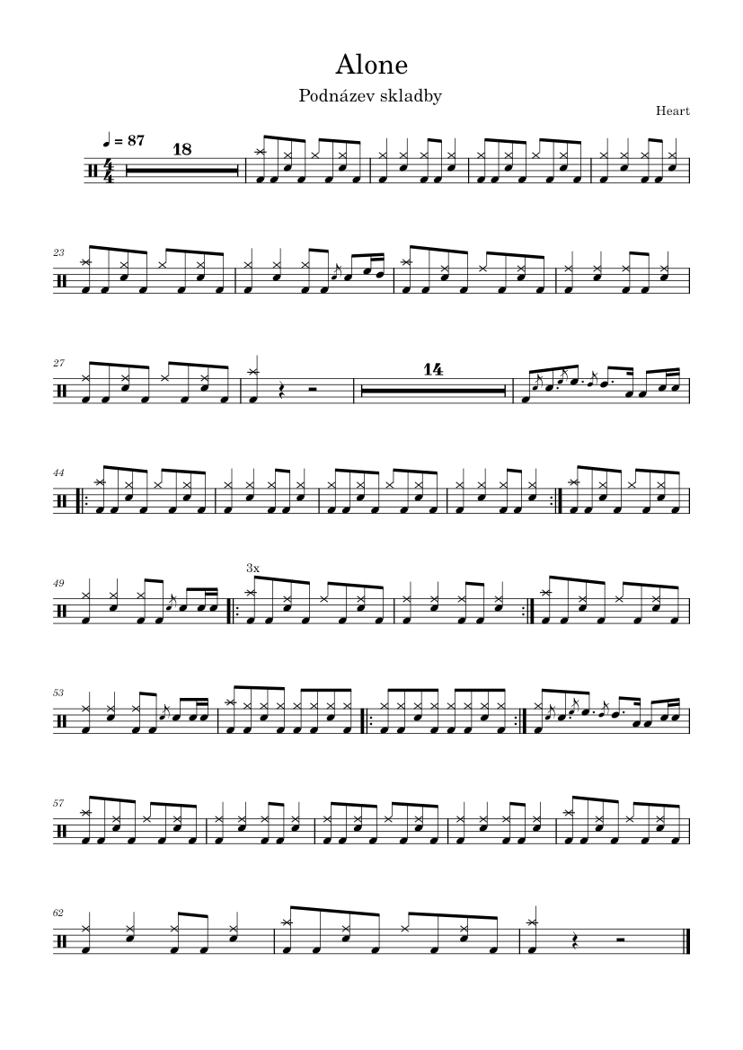 Alone by Heart Sheet Music & Lesson
