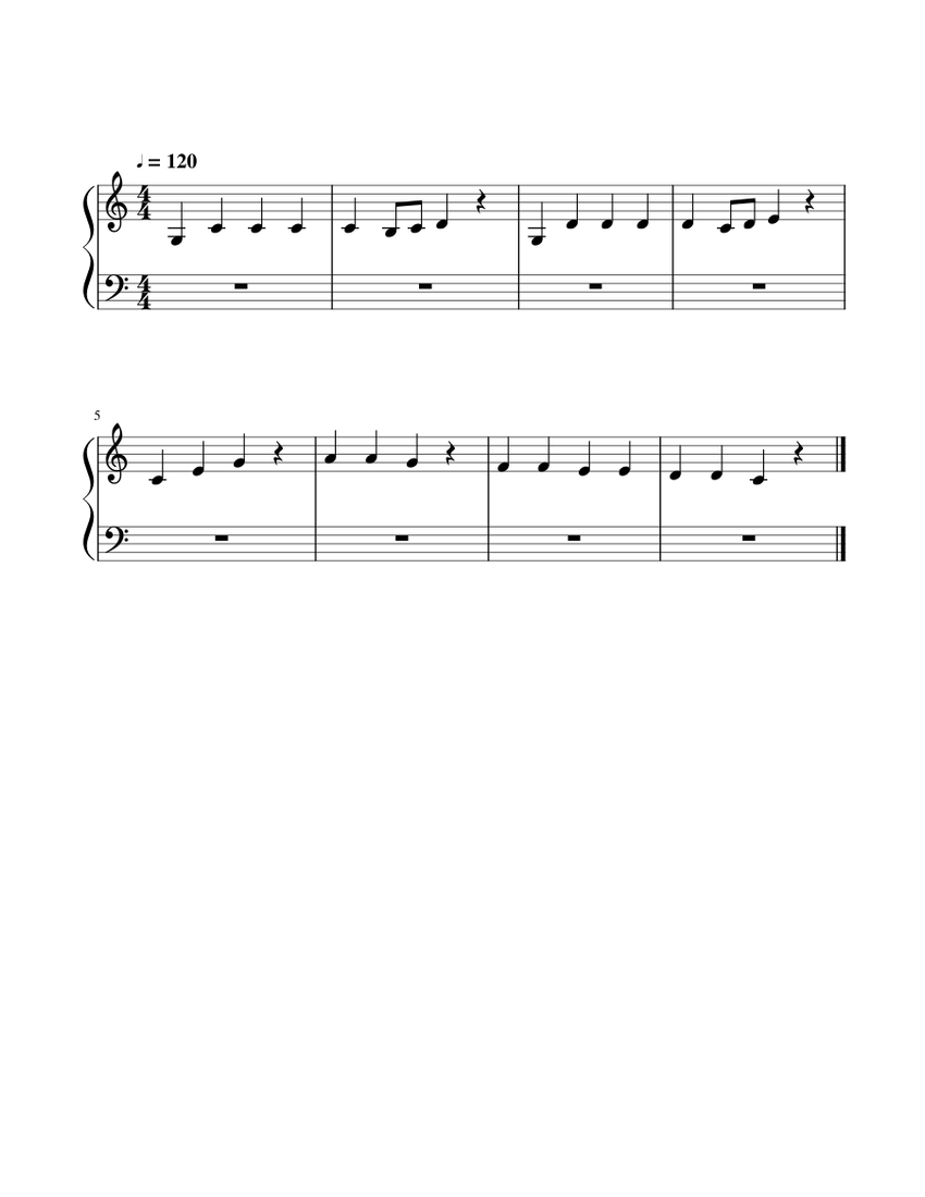 Wo De Pengyou Zai Nali My Friend Is Where Sheet Music For Piano Solo Download And Print In Pdf Or Midi Free Sheet Music For Wo De Pengyou Zai Na Li