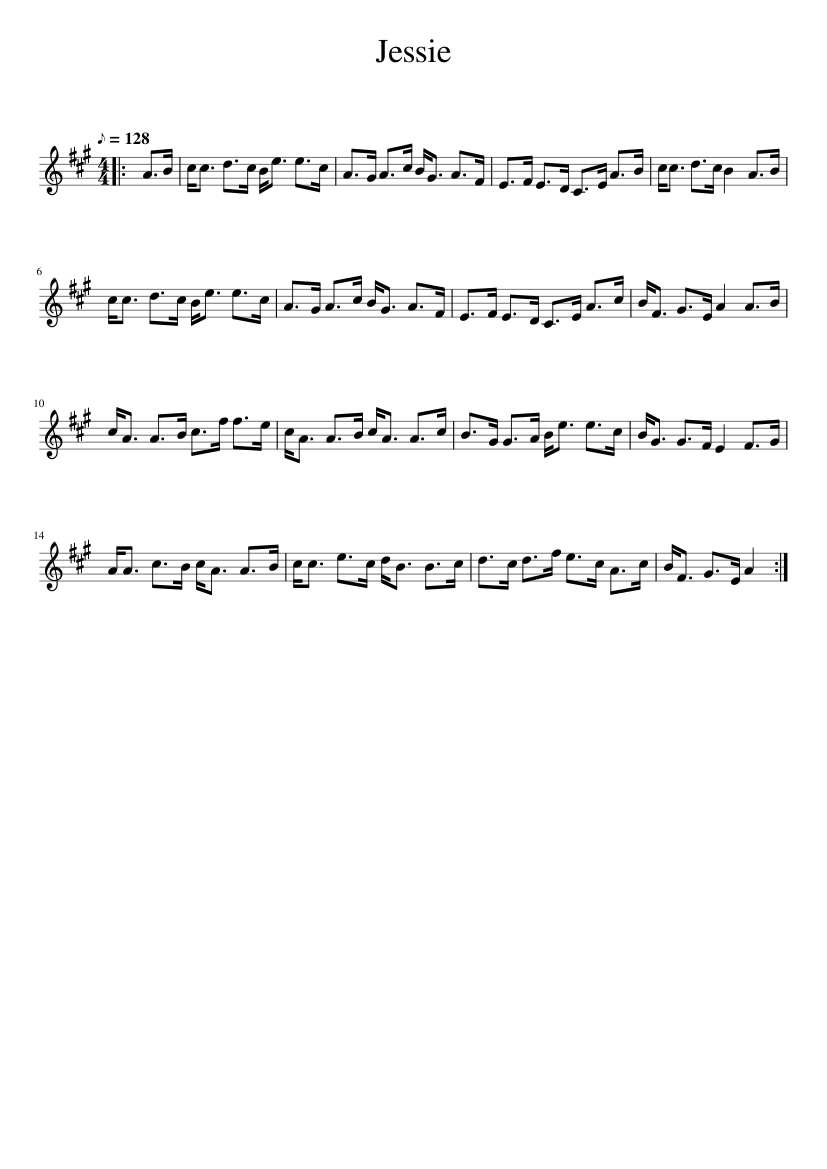 Jessie Sheet music for Piano (Solo) Easy | Musescore.com