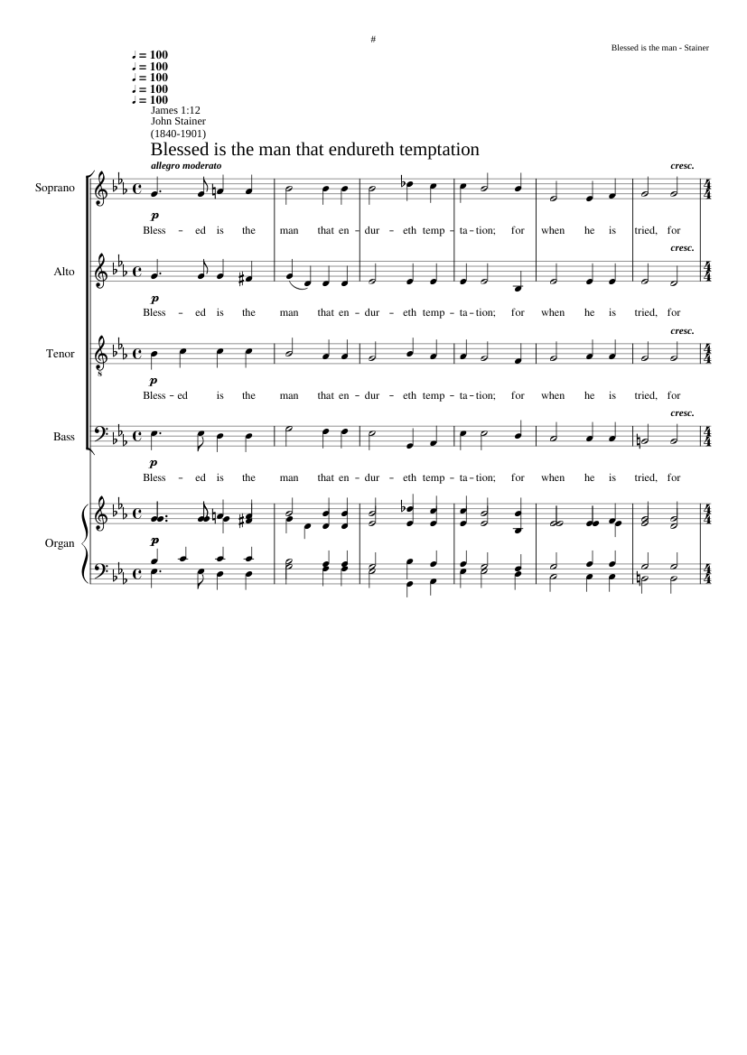 Blessed is the man that endureth temptation