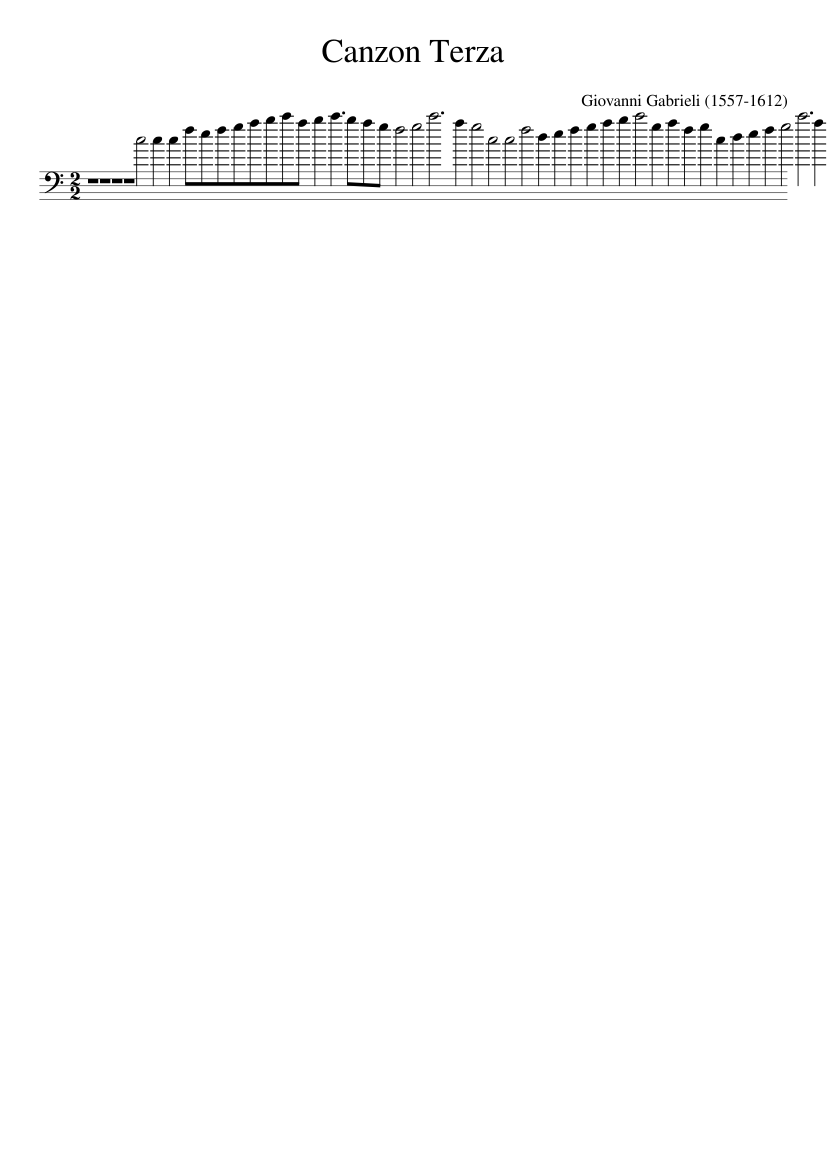 Canzon Terza