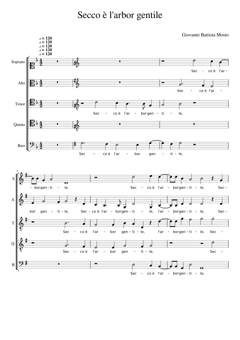 Secco è l'arbor gentile