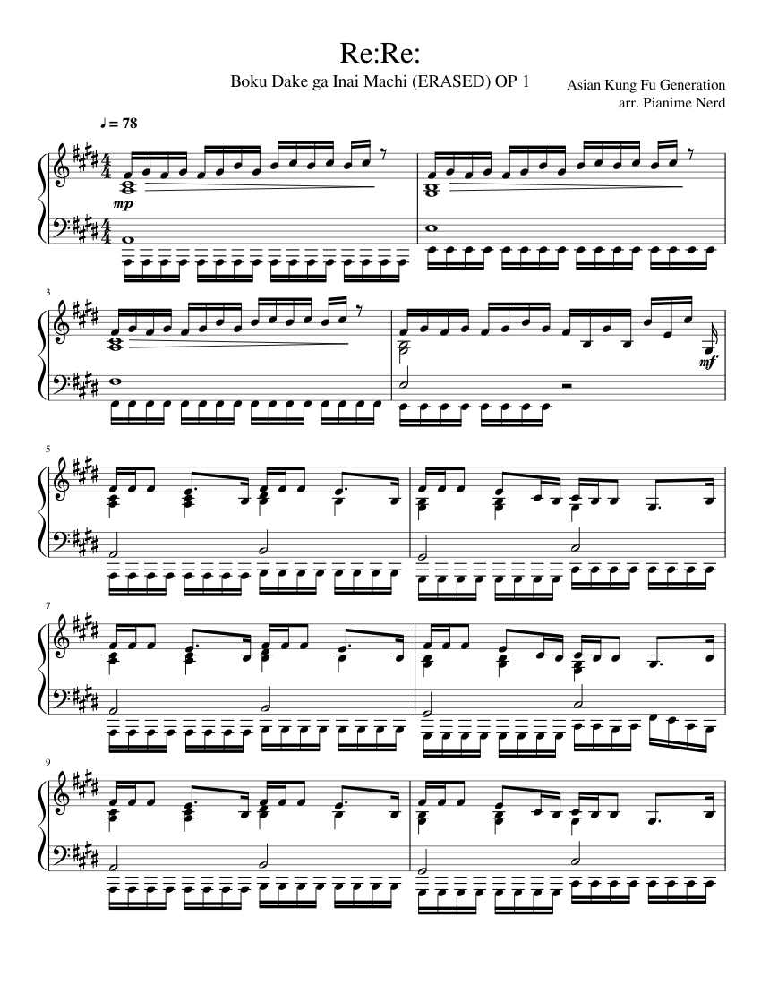 Re:Re: Sheet music for Piano (Solo) | Musescore.com