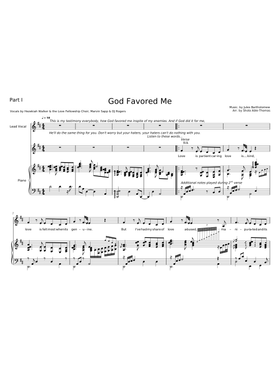 God Favored Me Sheet Music Free Download In Pdf Or Midi On Musescore Com